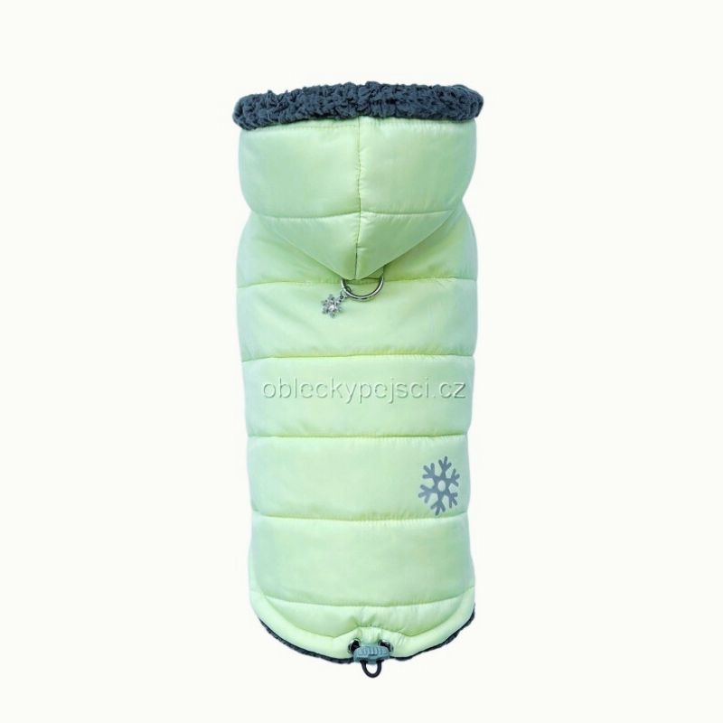 Zimní bunda s reflex. vločkou Světlonce zelená